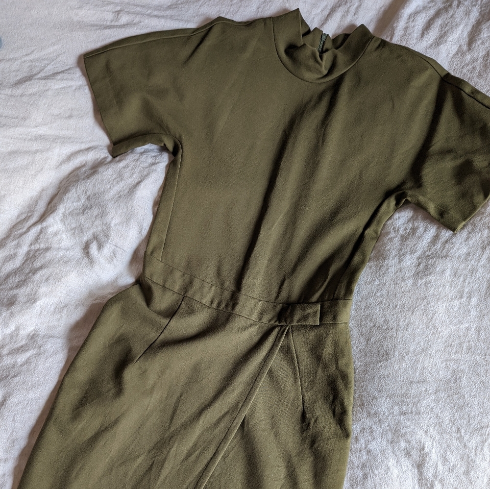 Nanushka Olive Midi Dress